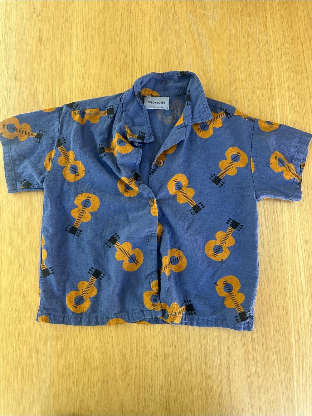 Bobo Choses Baby Guitars Shirt | Navy blue